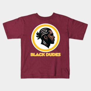 Washington Black Dudes Redskins Kids T-Shirt